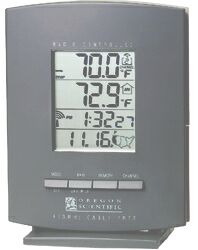 Oregon Scientific RAR601 Wireless Indoor/Outdoor Thermometer Clock NO Sensor